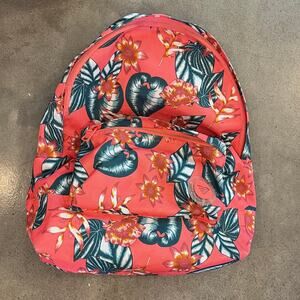 ROXY Tropical Hawaii Sugar River Coral Green Girls backpack travel school bag